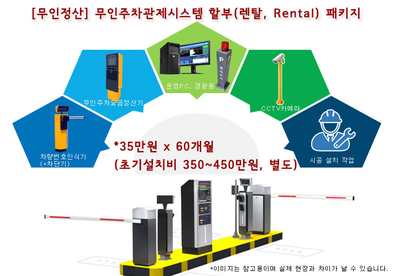 무인주차장요금정산관제시스템 차량번호인식기 주차차단기 설치비용가격견적 할부렌탈임대 할부렌탈임대 60개월 할부가격서비스 Rental 패키지 월350,000 무인정산주차관제시스템 할부렌탈패키지 월25만원 Rental Service Price 가성비가격제공 월350,000원 월210,000원 Rental Service Price 60개월 할부 임대가격제공 부산광역시,울산광역시,경상남도,대구광역시,경상북도, 부산시 김해시 창원마산시 수원시 성남시 의정부시 안양시 부천시 광명시 평택시 동두천시 안산시 고양시 과천시 남양주시 오산시 시흥시 군포시 의왕시 용인시 파주시 이천시 안성시 김포시